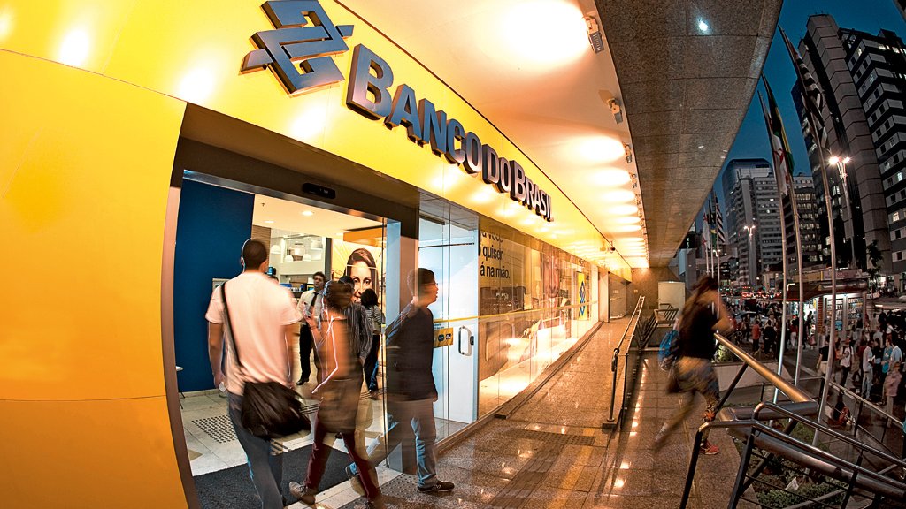 Vista externa de uma agência do Banco do Brasil