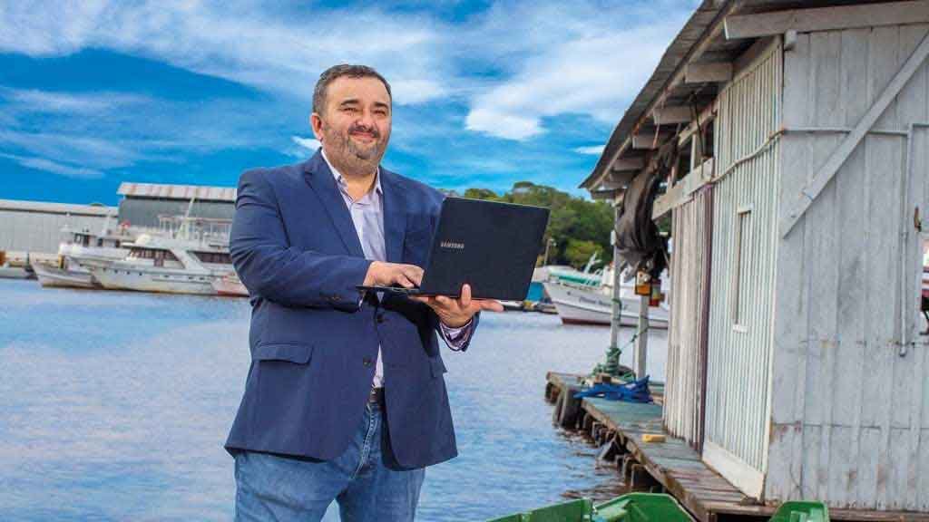A partir da sede do grupo, em Manaus, Sérgio Bringel tem analisado oportunidades em todo o País (Crédito: Claudio Gatti)