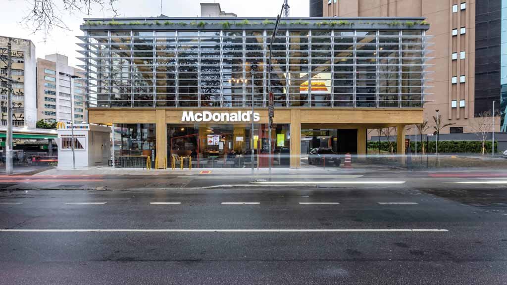 Nova loja do McDonald's: na rota da sustentabilidade (Crédito: Divulgação)