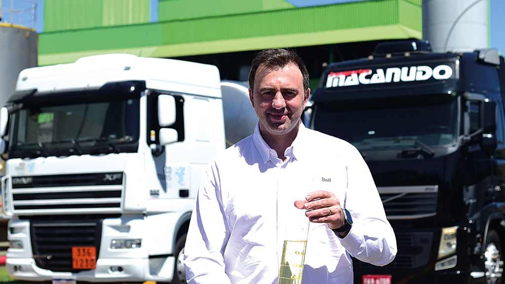 Presidente da empresa, Erasmo Carlos Batistella diz que o BeVant poderá ser usado 100% nos tanques de veículos a diesel (Crédito: Diogo Zanatta )