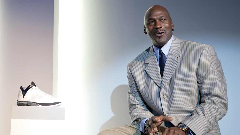Estrela do basquete mundial, Michael Jordan viu a participação da sua marca no portfólio da Nike crescer de 8%, em 2019, para 11%, no ano passado, com receita de US$ 5,1 bilhões (Crédito: Kelly Kline)